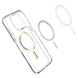 Spigen iPhone 15 Pro -suojakuori Ultra Hybrid MagFit, kulta