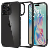 Spigen iPhone 15 Pro -suojakuori Ultra Hybrid Matte, matta musta