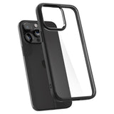 Spigen iPhone 15 Pro -suojakuori Ultra Hybrid Matte, matta musta