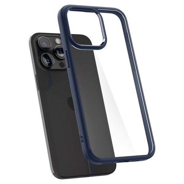 Spigen iPhone 15 Pro Ultra Hybrid -suojakuori, tummansininen