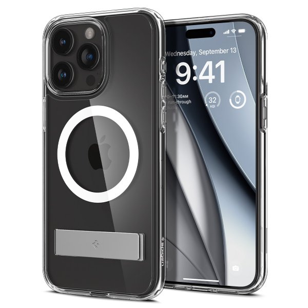 Spigen iPhone 15 Pro Ultra Hybrid S MagFit Crystal Clear -kuori