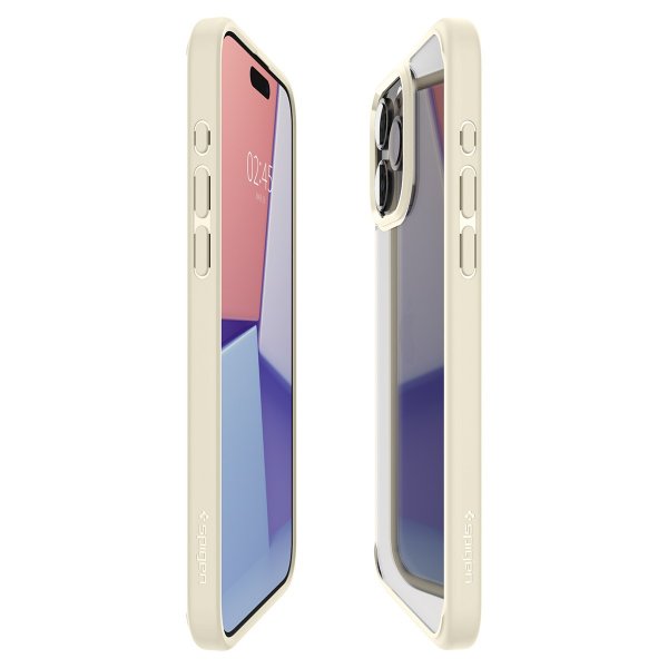 Spigen iPhone 15 Pro Ultra Hybrid Suojakuori Mute Beige