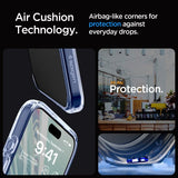 Spigen iPhone 15 Pro Ultra Hybrid Sky Crystal -suojakuori