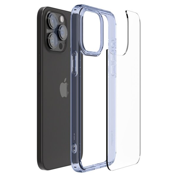 Spigen iPhone 15 Pro Ultra Hybrid Sky Crystal -suojakuori