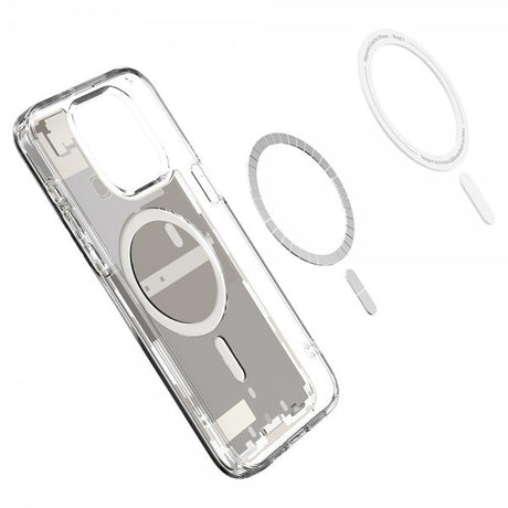 Spigen iPhone 15 Pro Ultra Hybrid Zero One MagFit -suojakuori, Natural Titanium