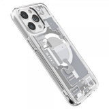 Spigen iPhone 15 Pro -suojakuori Ultra Hybrid Zero One MagFit, valkoinen
