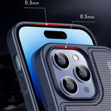 X-Level iPhone 15 Pro -suojakuori V-shape Sininen