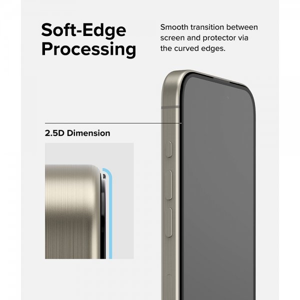 Ringke iPhone 15 Pro Näytönsuoja Easy Slide 2-pakkaus