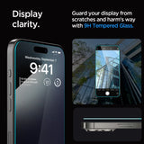Spigen iPhone 15 Pro Näytönsuoja GLAS.tR EZ Fit 2 kpl