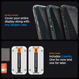 Spigen iPhone 15 Pro -näytönsuoja GLAS.tR EZ Fit Privacy 2 kpl