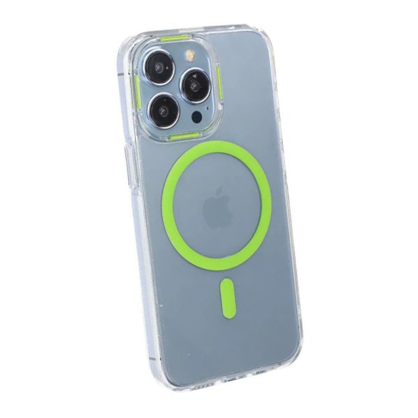 iPhone 15 Pro Kuori TPU MagSafe Vihreä