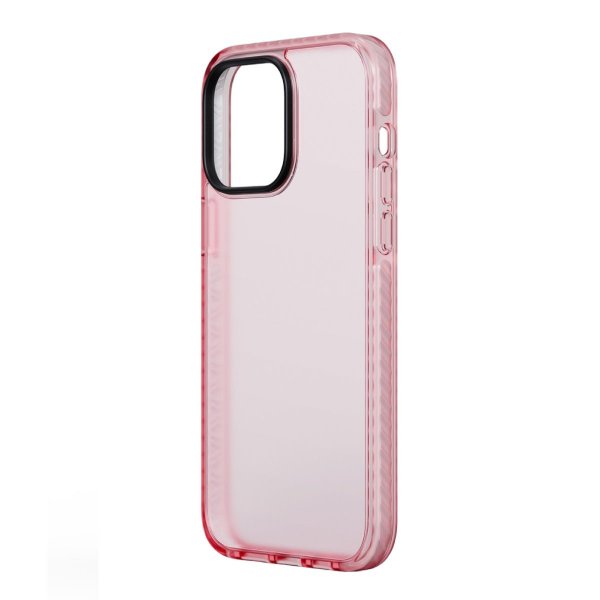 iPhone 15 Pro Kuori Iskunvaimennus TPU Pinkki