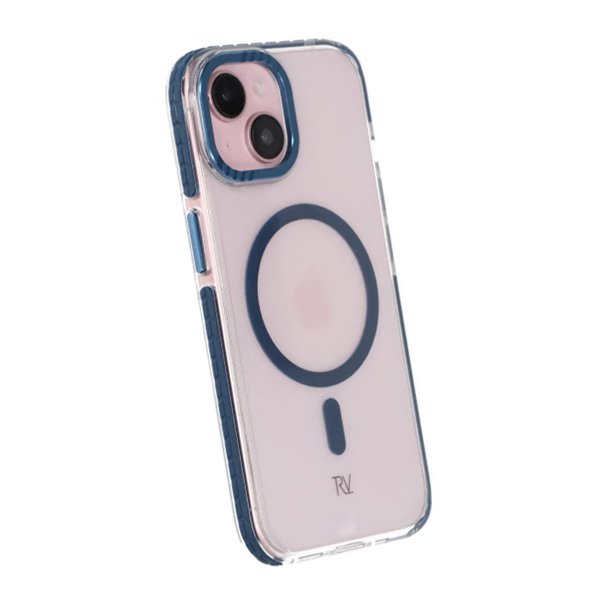 Rvelon iPhone 15 Kuori TPU MagSafe Sininen