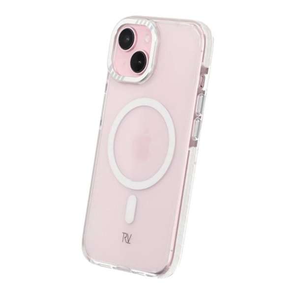 Rvelon iPhone 15 -suojakuori vahvistetuilla kulmilla, valkoinen