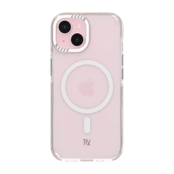 Rvelon iPhone 15 -suojakuori vahvistetuilla kulmilla, valkoinen