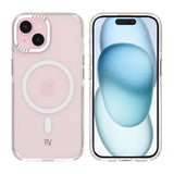 Rvelon iPhone 15 -suojakuori vahvistetuilla kulmilla, valkoinen