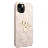 Guess iPhone 15 Kuoret 4G Logo Pinkki