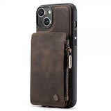 CaseMe iPhone 15 -kuori, C20-sarja, kahvi