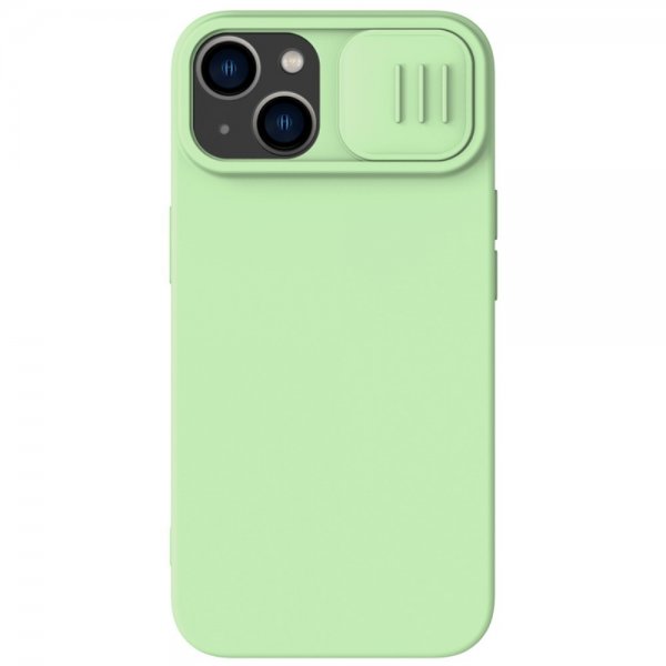 Nillkin iPhone 15 kuori CamShield Silky vihreä