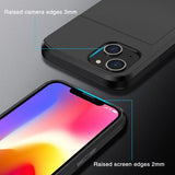 iPhone 15 Suojakuori Korttikelkalla, musta