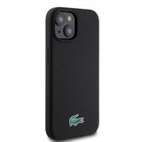 Lacoste iPhone 15 -kuori Croc Logo MagSafe Musta