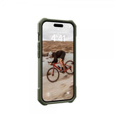 Urban Armor Gear (UAG) iPhone 15 Essential Armor MagSafe -suojakuori, Olive Drab