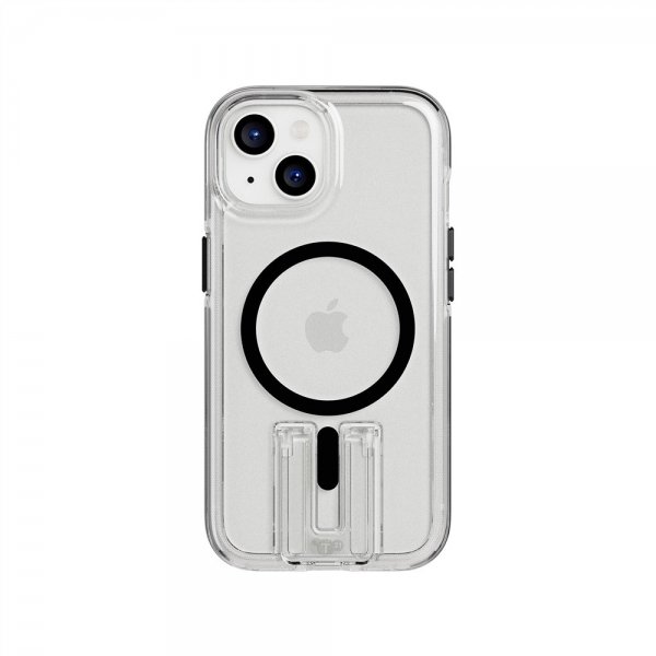 Tech21 iPhone 13/14/15/16e/17e Suojakuori Evo Crystal Kick MagSafe kirkas/musta