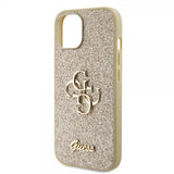 Guess iPhone 15 Kuoret Fixed Glitter Kulta