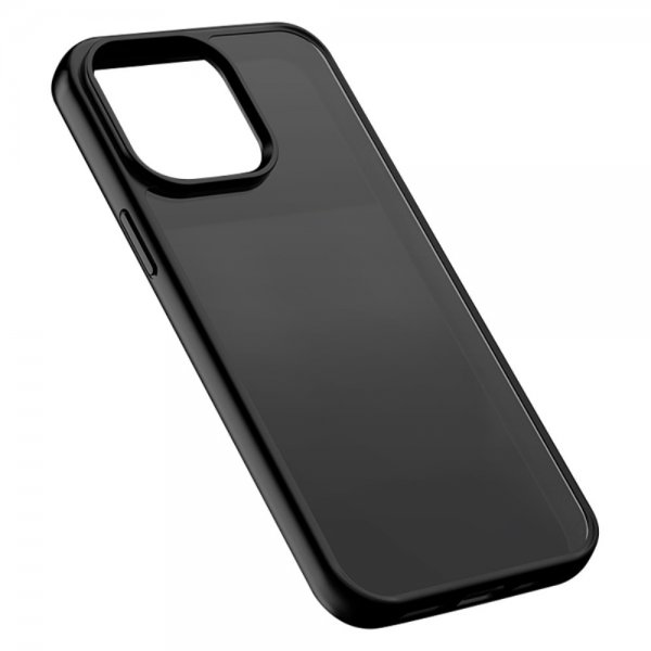 X-Level iPhone 15 Kuori Himmeä Takakansi Musta