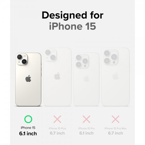 Ringke iPhone 15 -suojakuori Fusion Bold Matte Black