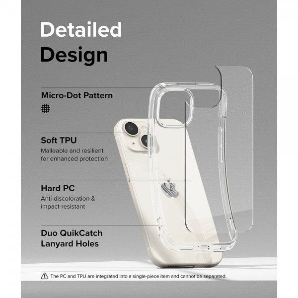 Ringke iPhone 15 Kuori Fusion Clear