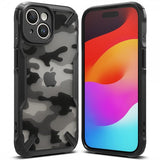 Ringke iPhone 15 -suojakuori, Fusion X Design Camo Black
