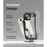 Ringke iPhone 15 -kuori Fusion X Musta