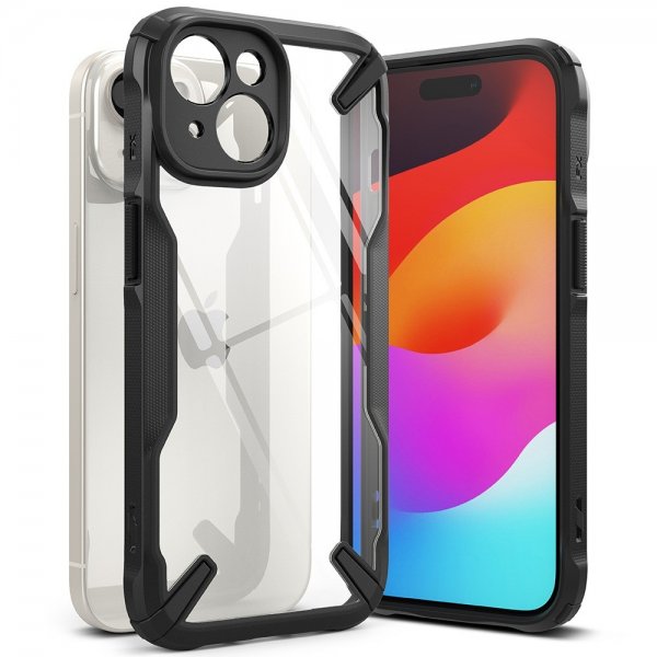 Ringke iPhone 15 -kuori Fusion X Musta