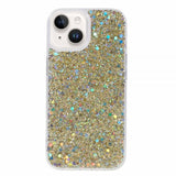 iPhone 15 Kuoret Paljeteilla Kulta