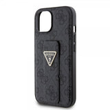 Guess iPhone 15 Suojakuori Grip Stand Function Musta