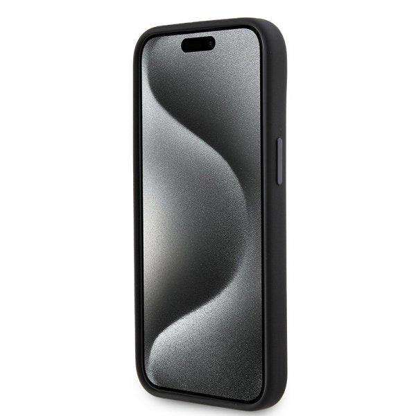 Karl Lagerfeld iPhone 15 -kuori Ikonik Metal Pin Musta