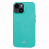 Mercury iPhone 15 Kuoret Jelly Glitter Syaani