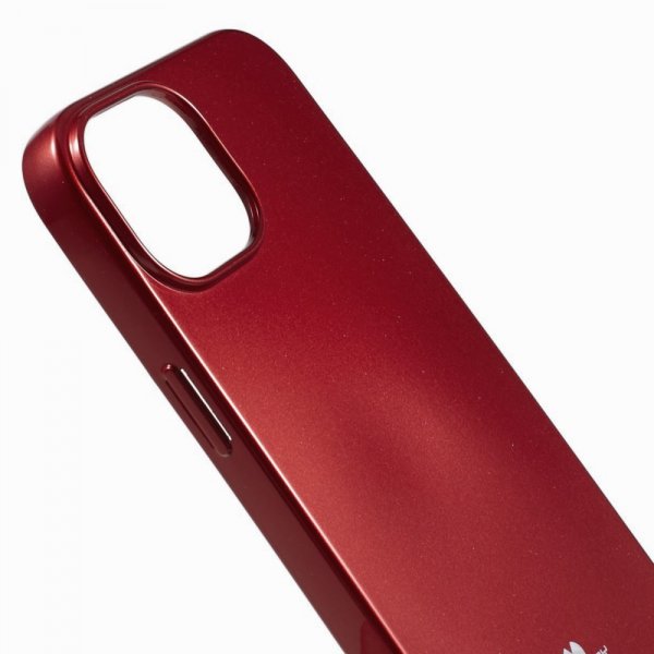 Mercury iPhone 15 Suojakuori Jelly Glitter Punainen