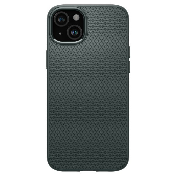 Spigen iPhone 15 -kuori Liquid Air Abyss Green