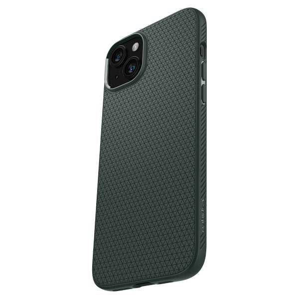 Spigen iPhone 15 -kuori Liquid Air Abyss Green