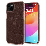 Spigen iPhone 15 Kuori Liquid Crystal Glitter Rose Quartz