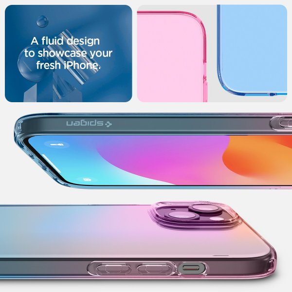 Spigen iPhone 15 -kuori Liquid Crystal Gradation