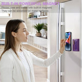Dg.Ming iPhone 15 -suojakuori M3 Series irrotettava korttikotelo Glitter Violetti