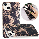 iPhone 15 Kuori Marmorikuvio Musta