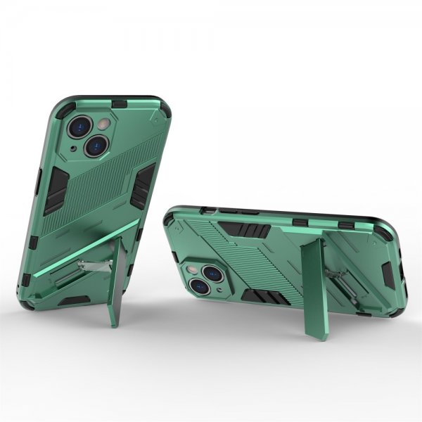 iPhone 15 -kuori jalustalla, vihreä