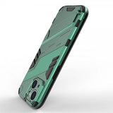 iPhone 15 -kuori jalustalla, vihreä