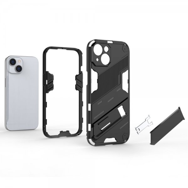 iPhone 15 -kotelo jalustalla, tummansininen
