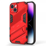 iPhone 15 -kuori jalustalla, punainen
