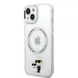Karl Lagerfeld iPhone 15 Suojakuori NFT Karl & Choupette Läpinäkyvä